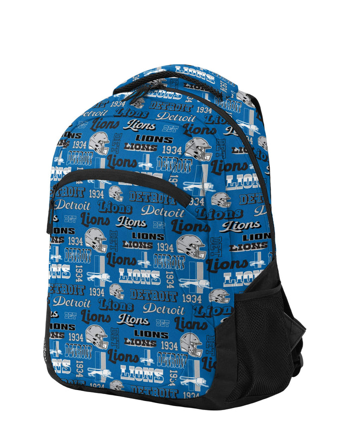 Detroit Lions Repeat Retro Print Action Backpack FOCO - FOCO.com