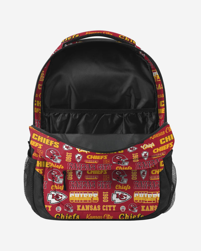 Kansas City Chiefs Repeat Retro Print Action Backpack FOCO - FOCO.com