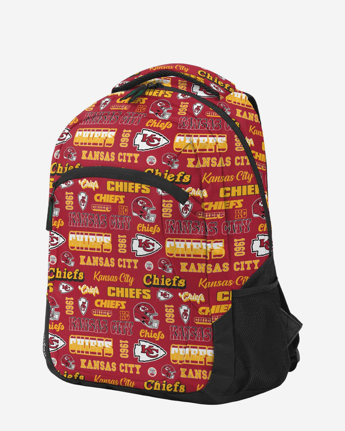 Kansas City Chiefs Repeat Retro Print Action Backpack FOCO - FOCO.com