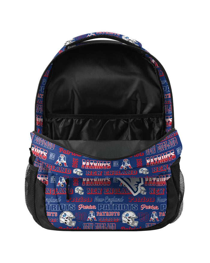 New England Patriots Repeat Retro Print Action Backpack FOCO - FOCO.com