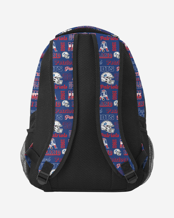 New England Patriots Repeat Retro Print Action Backpack FOCO - FOCO.com