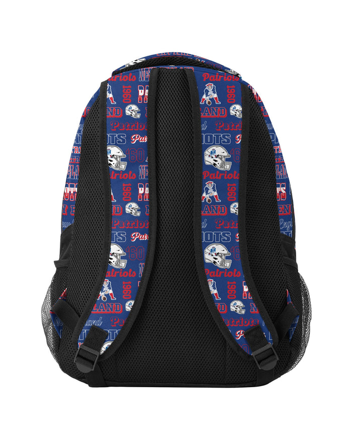 New England Patriots Repeat Retro Print Action Backpack FOCO - FOCO.com