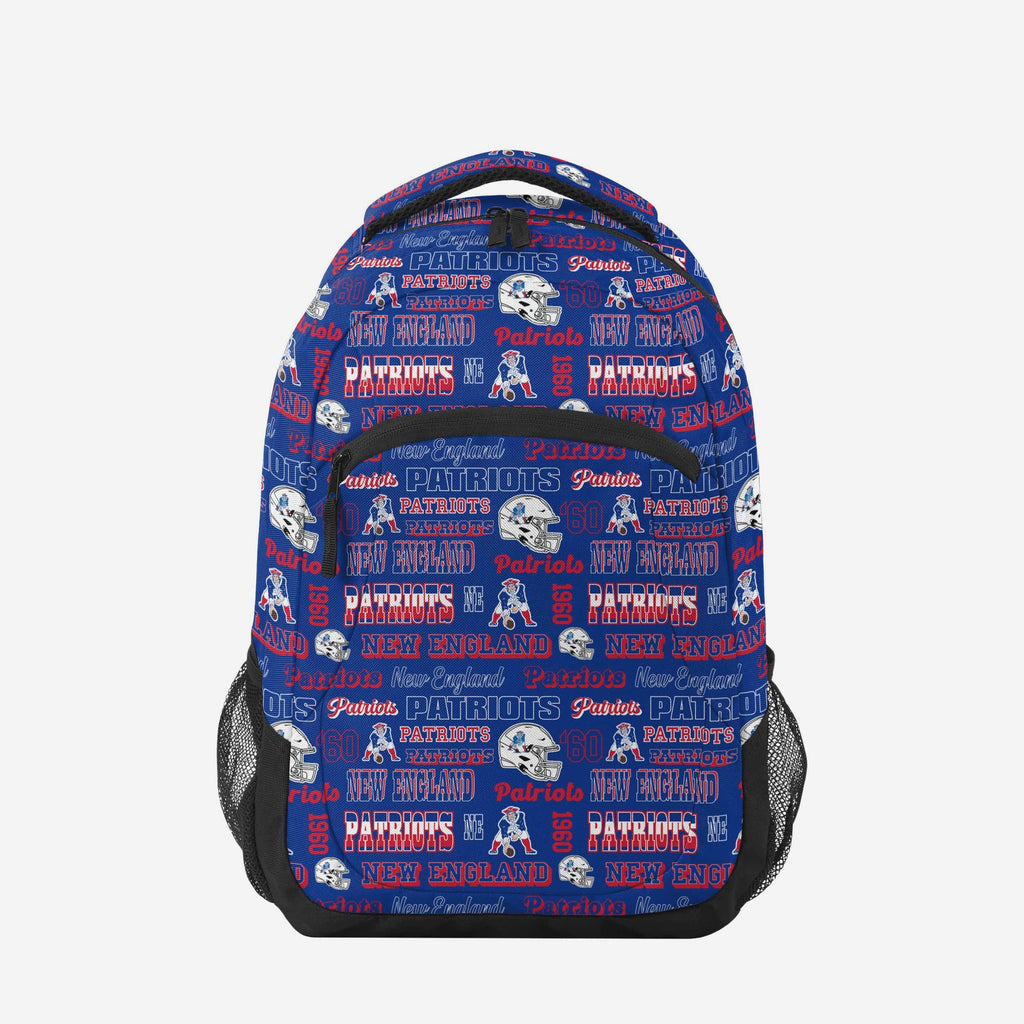 New England Patriots Repeat Retro Print Action Backpack FOCO - FOCO.com