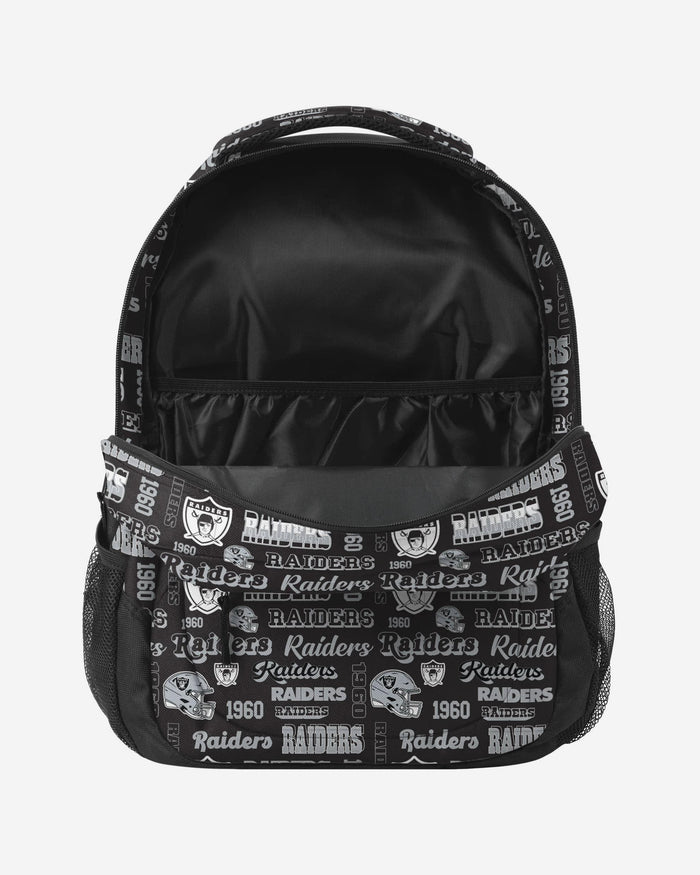 Las Vegas Raiders Repeat Retro Print Action Backpack FOCO - FOCO.com