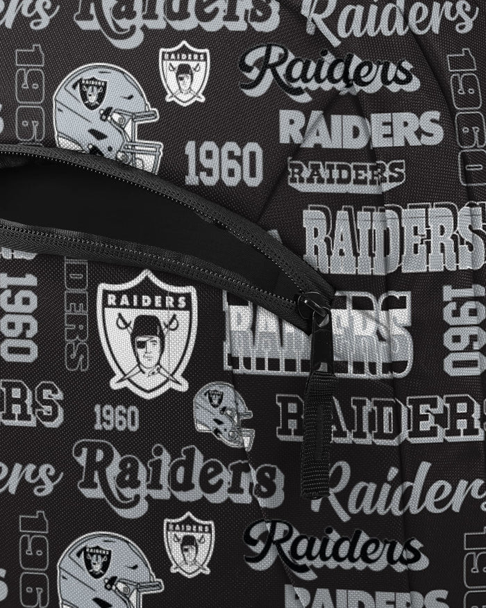 Las Vegas Raiders Repeat Retro Print Action Backpack FOCO - FOCO.com
