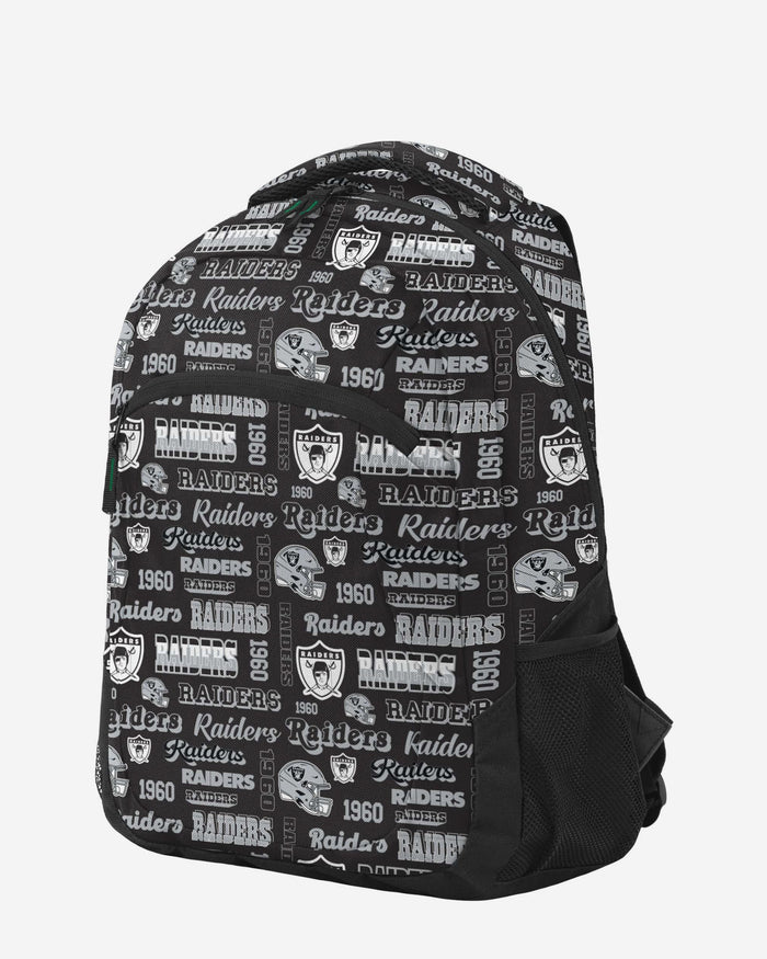 Las Vegas Raiders Repeat Retro Print Action Backpack FOCO - FOCO.com