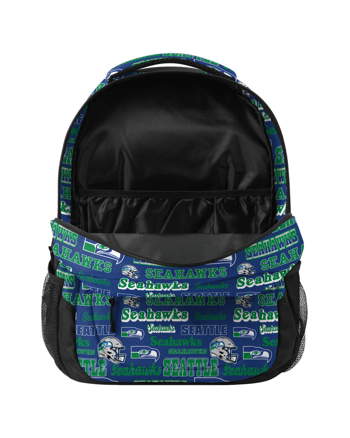 Seattle Seahawks Repeat Retro Print Action Backpack FOCO - FOCO.com