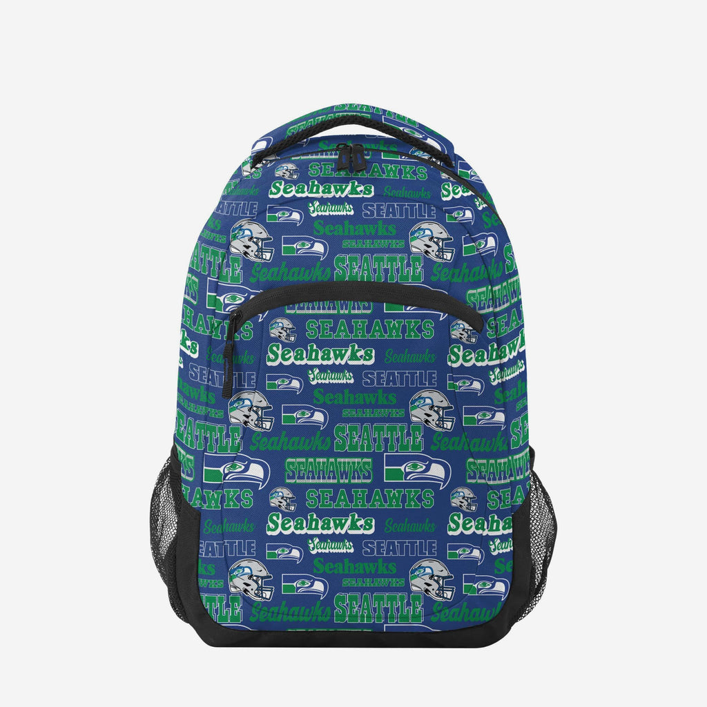 Seattle Seahawks Repeat Retro Print Action Backpack FOCO - FOCO.com