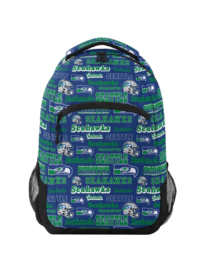 Seattle Seahawks Repeat Retro Print Action Backpack FOCO - FOCO.com