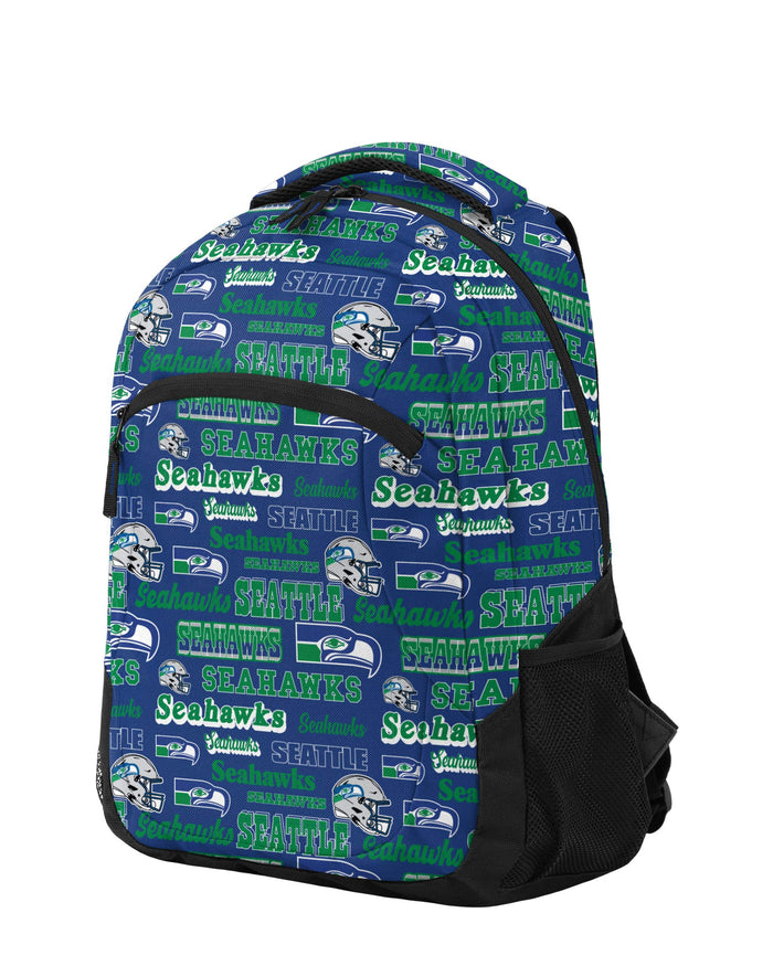 Seattle Seahawks Repeat Retro Print Action Backpack FOCO - FOCO.com