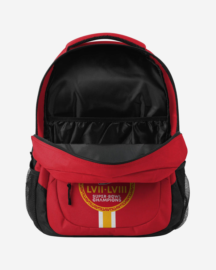 Kansas City Chiefs Super Bowl LVIII Champions Action Backpack FOCO - FOCO.com