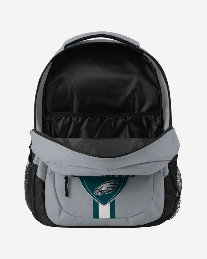 Philadelphia Eagles Super Bowl LIX Champions Action Backpack FOCO - FOCO.com