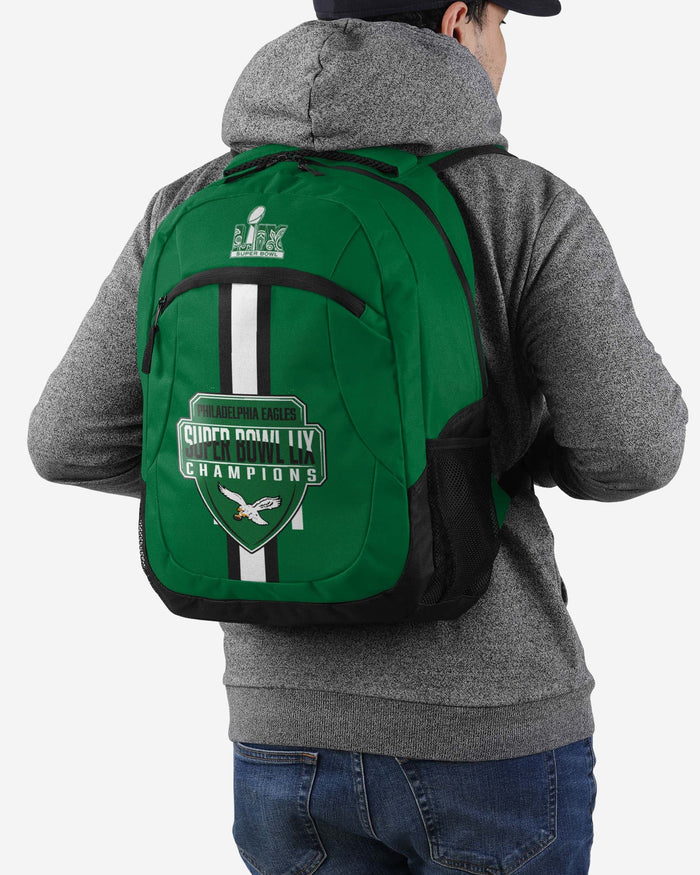 Philadelphia Eagles Super Bowl LIX Champions Kelly Green Action Backpack FOCO - FOCO.com