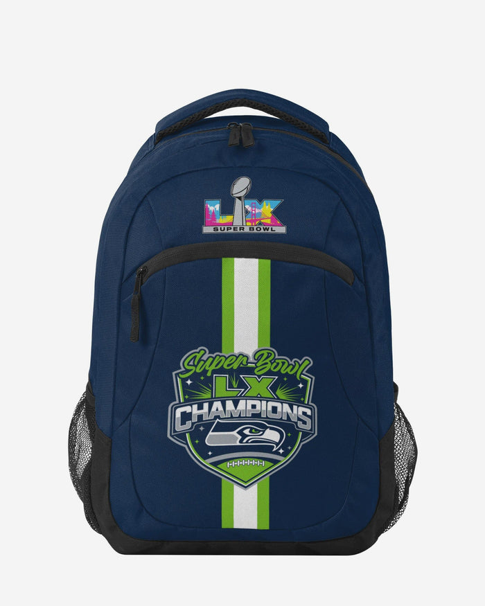 Seattle Seahawks Super Bowl LX Champions Action Backpack FOCO - FOCO.com