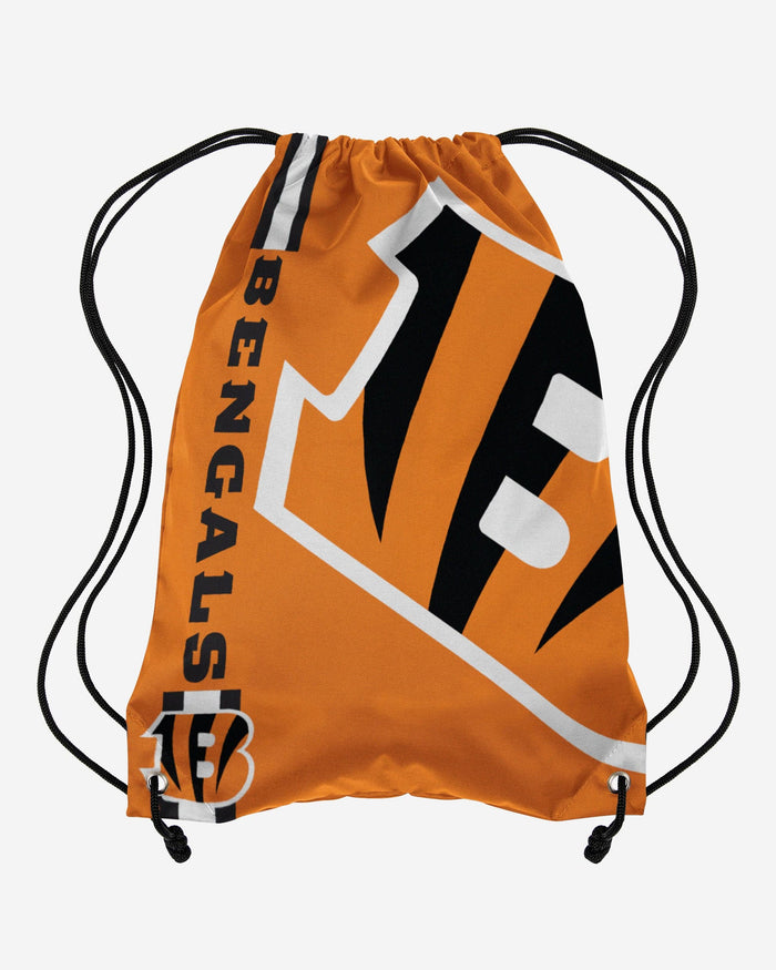 Cincinnati Bengals Orange Alternate Color Big Logo Drawstring Backpack FOCO - FOCO.com