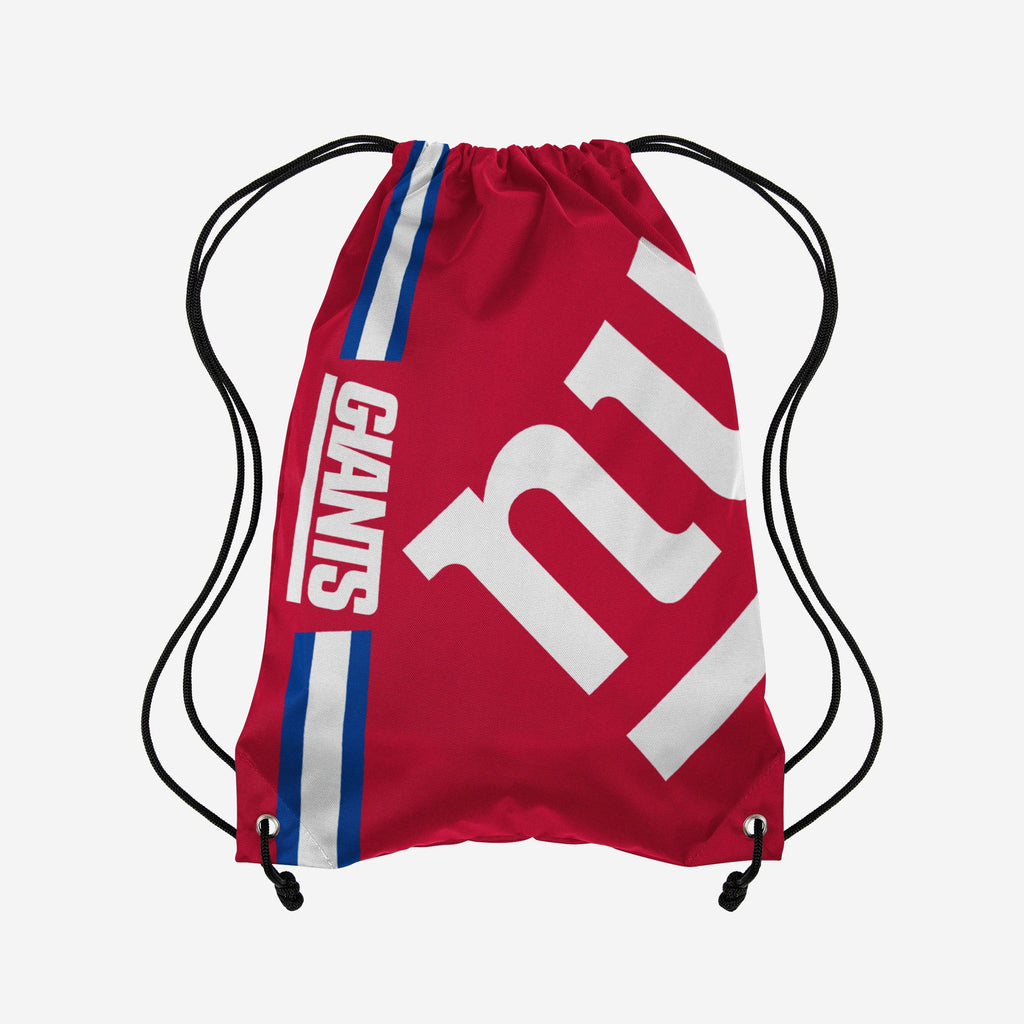 New York Giants Red Alternate Color Big Logo Drawstring Backpack FOCO - FOCO.com