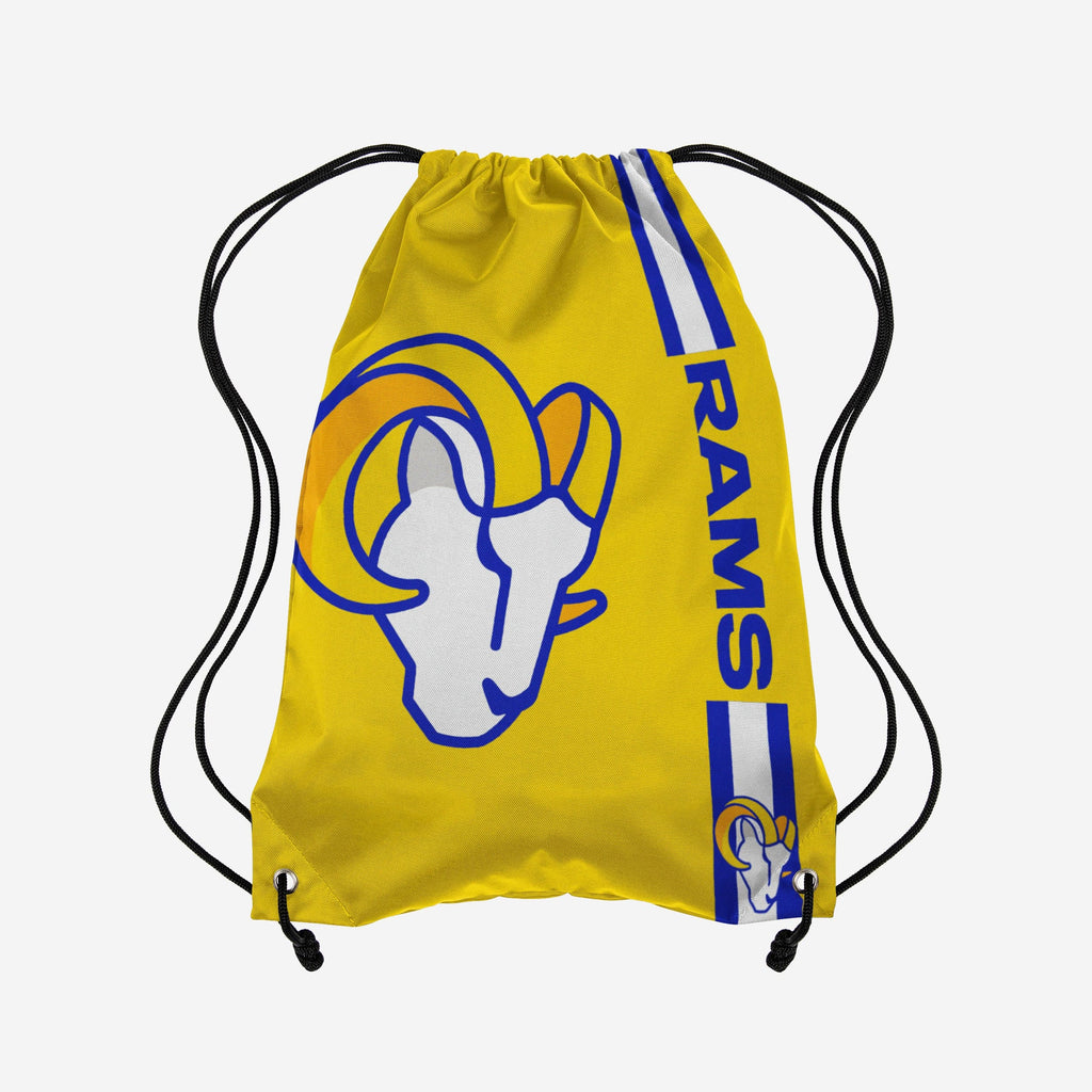 Los Angeles Rams Yellow Alternate Color Big Logo Drawstring Backpack FOCO - FOCO.com