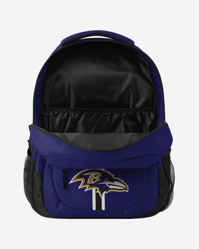 Baltimore Ravens Purple Alternate Color Action Backpack FOCO - FOCO.com