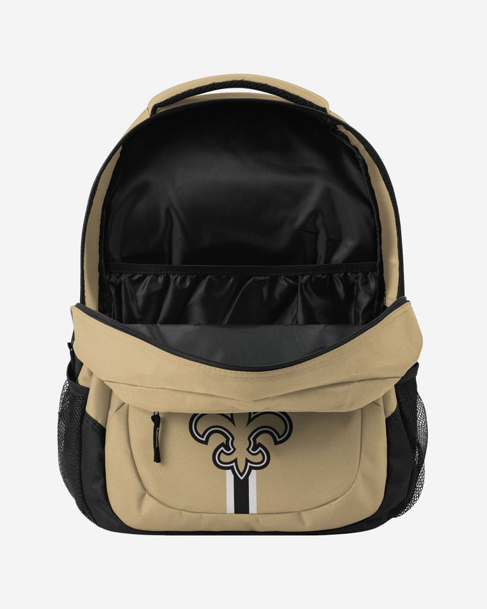 New Orleans Saints Old Gold Alternate Color Action Backpack FOCO - FOCO.com