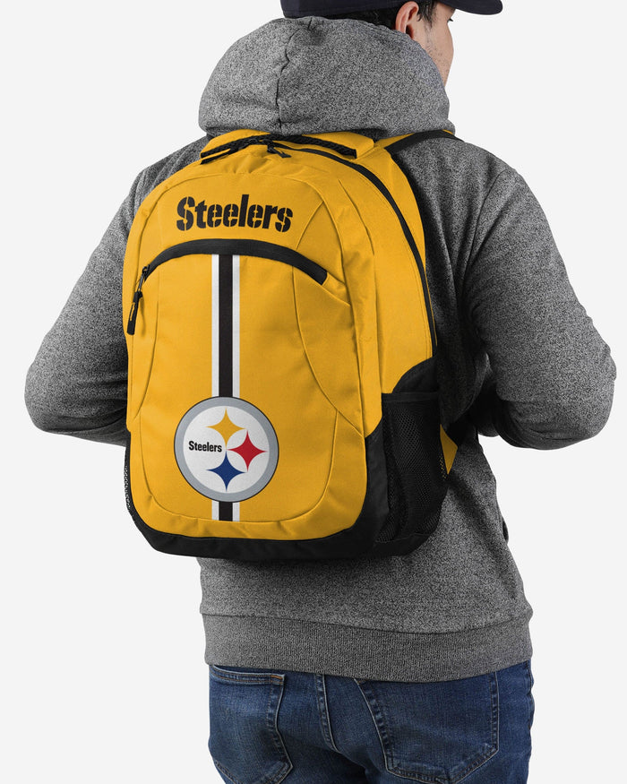 Pittsburgh Steelers Yellow Alternate Color Action Backpack FOCO - FOCO.com