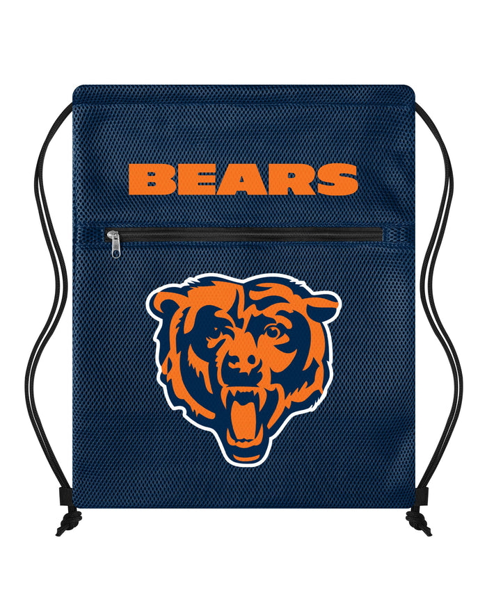 Chicago Bears Mesh Pocket Drawstring Backpack FOCO - FOCO.com