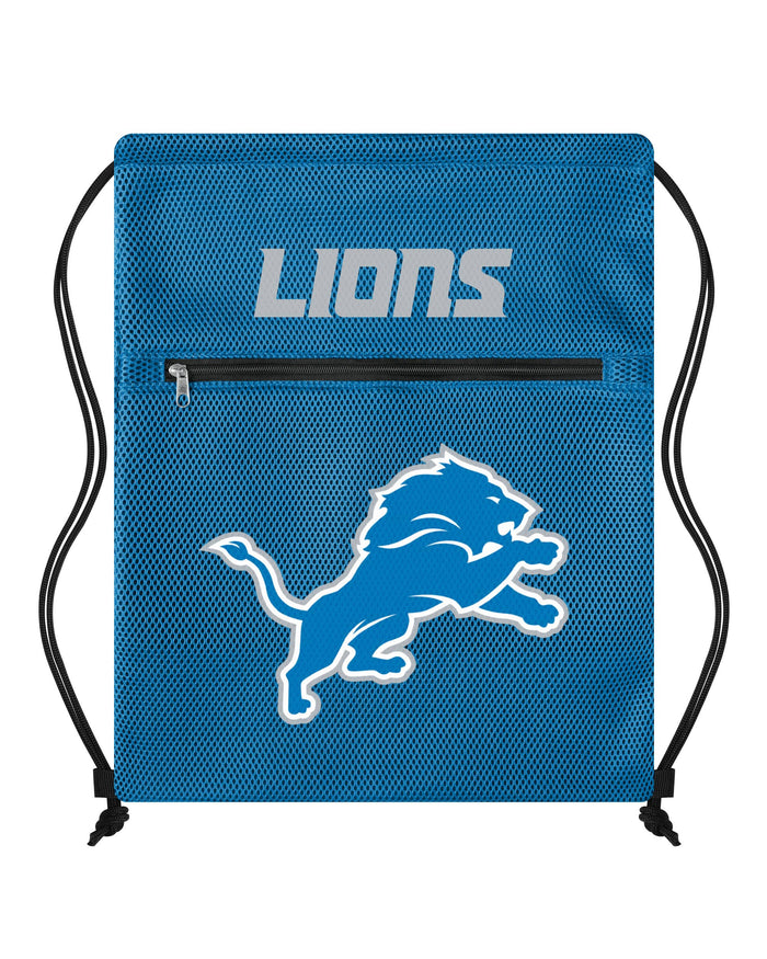 Detroit Lions Mesh Pocket Drawstring Backpack FOCO - FOCO.com