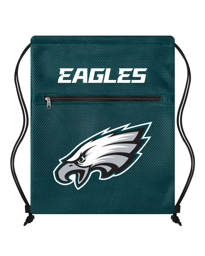 Philadelphia Eagles Mesh Pocket Drawstring Backpack FOCO - FOCO.com