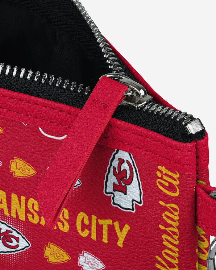 Kansas City Chiefs Spirited Style Printed Collection Repeat Logo Wristlet FOCO - FOCO.com