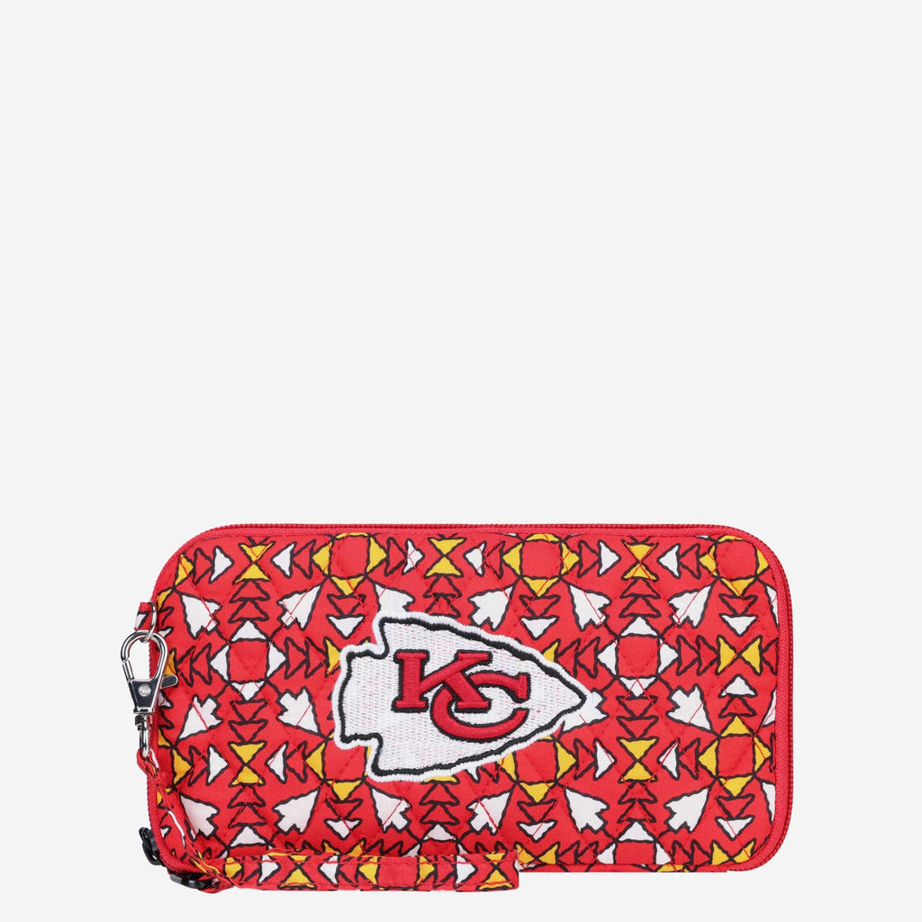 Kansas City Chiefs Quilted Printed Wristlet FOCO - FOCO.com