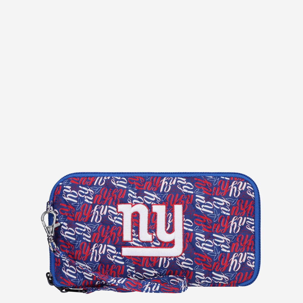 New York Giants Quilted Printed Wristlet FOCO - FOCO.com