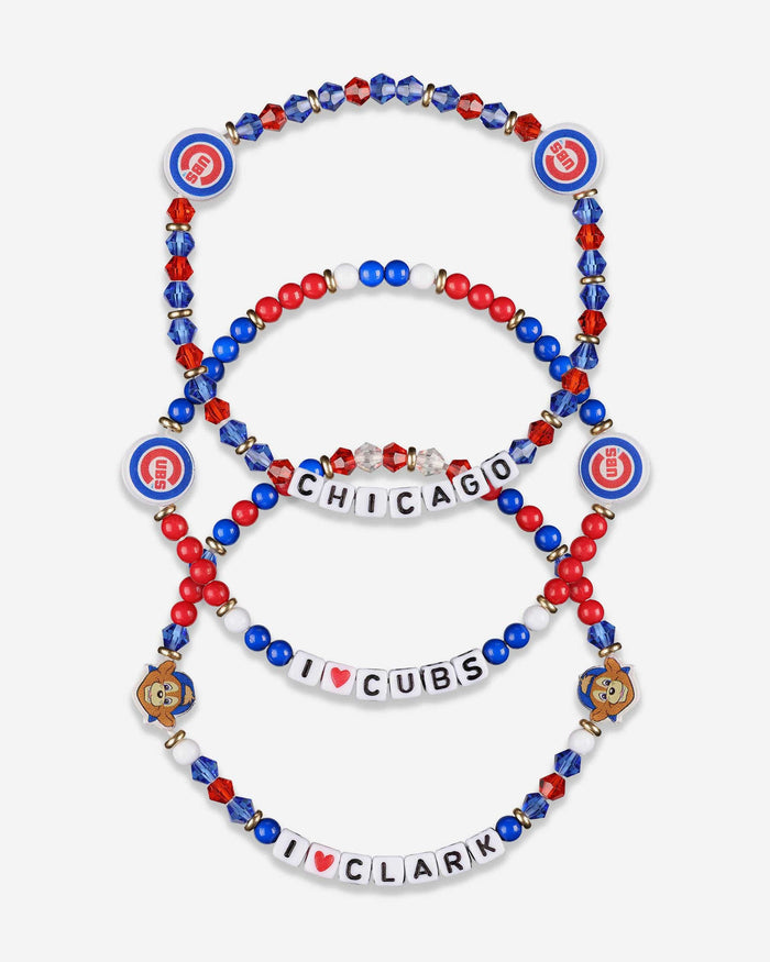 Chicago Cubs 3 Pack Friendship Bracelet FOCO - FOCO.com