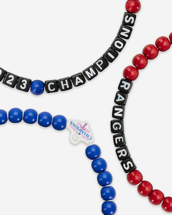 Texas Rangers 2023 World Series Champions 3 Pack Beaded Friendship Bracelet FOCO - FOCO.com