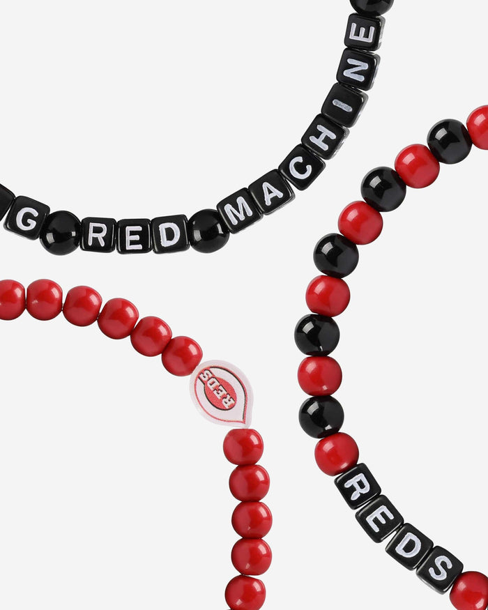 Cincinnati Reds 3 Pack Beaded Friendship Bracelet FOCO - FOCO.com