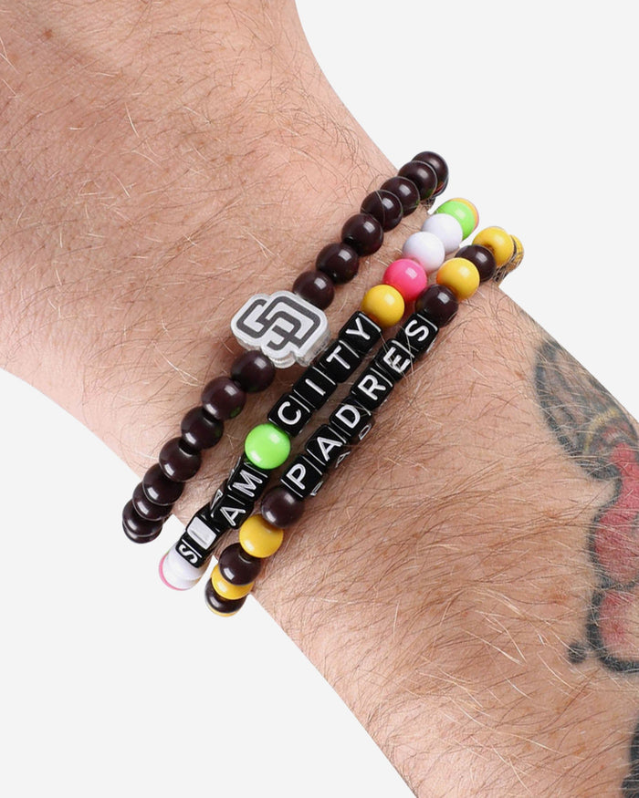 San Diego Padres 3 Pack Beaded Friendship Bracelet FOCO - FOCO.com