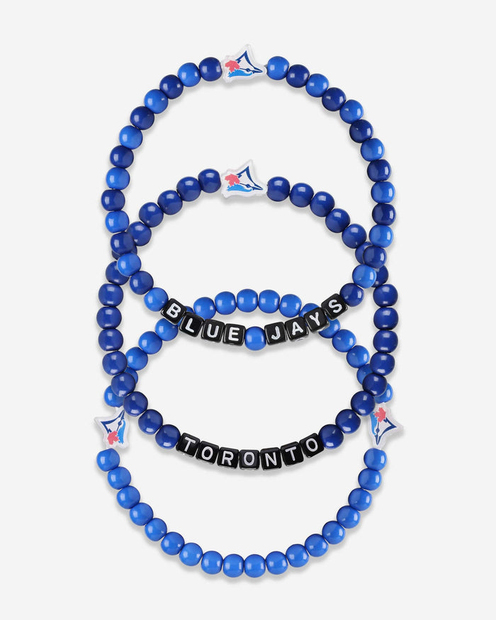 Toronto Blue Jays 3 Pack Beaded Friendship Bracelet FOCO - FOCO.com
