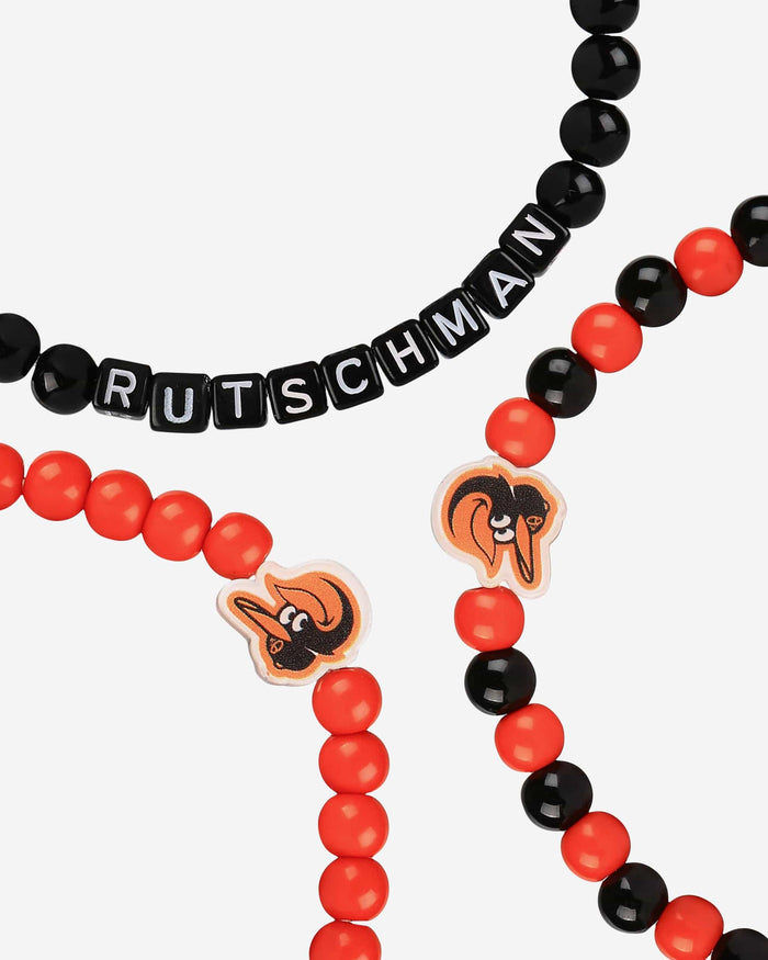 Adley Rutschman Baltimore Orioles 3 Pack Player Beaded Friendship Bracelet FOCO - FOCO.com