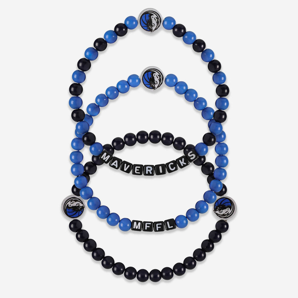 Dallas Mavericks 3 Pack Beaded Friendship Bracelet FOCO - FOCO.com