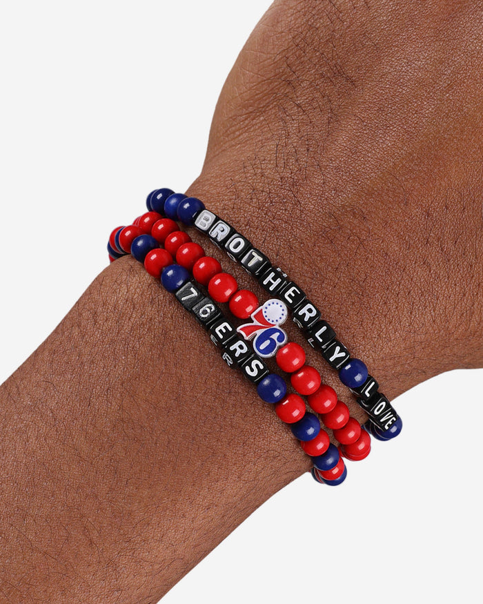 Philadelphia 76ers 3 Pack Beaded Friendship Bracelet FOCO - FOCO.com