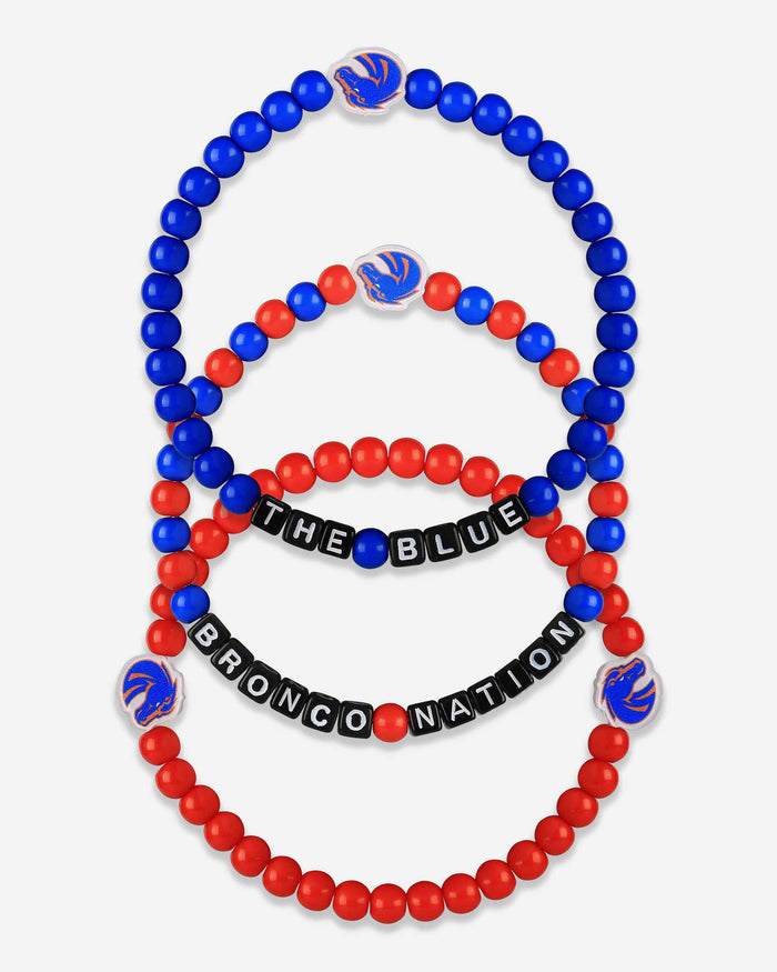 Boise State Broncos 3 Pack Beaded Friendship Bracelet FOCO - FOCO.com