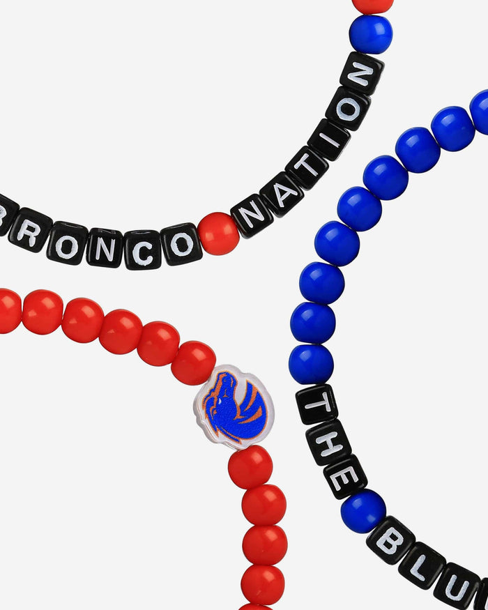 Boise State Broncos 3 Pack Beaded Friendship Bracelet FOCO - FOCO.com