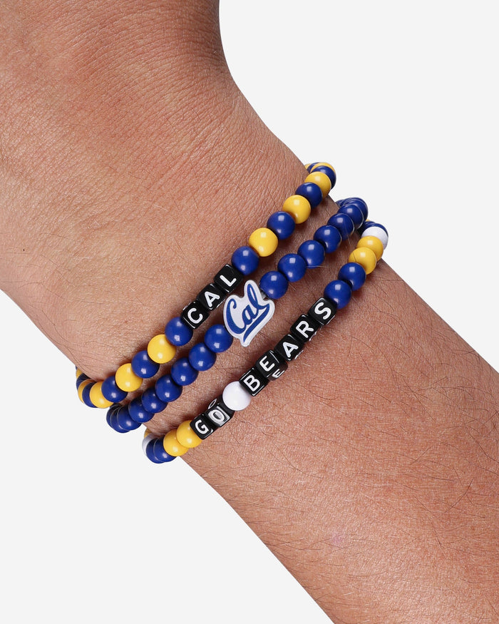 California Bears 3 Pack Beaded Friendship Bracelet FOCO - FOCO.com