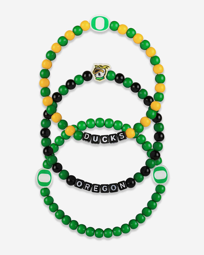 Oregon Ducks 3 Pack Beaded Friendship Bracelet FOCO - FOCO.com