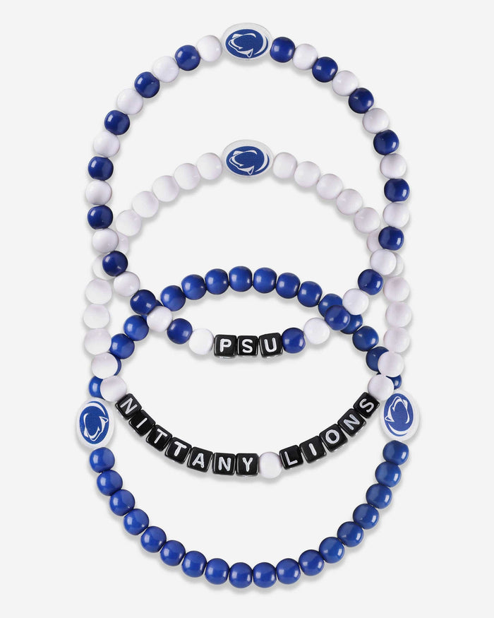 Penn State Nittany Lions 3 Pack Beaded Friendship Bracelet FOCO - FOCO.com