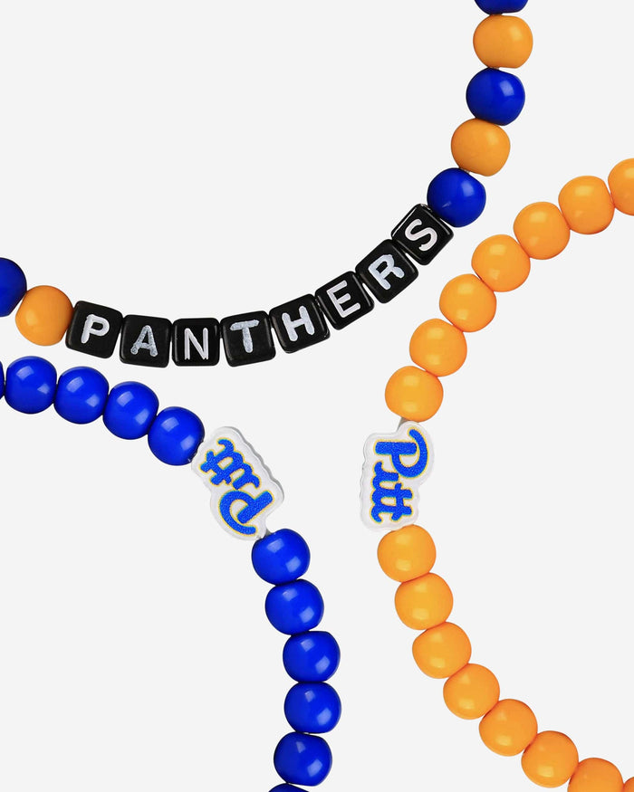Pittsburgh Panthers 3 Pack Beaded Friendship Bracelet FOCO - FOCO.com