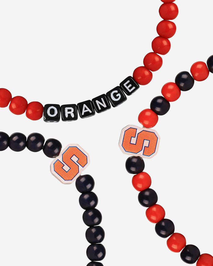 Syracuse Orange 3 Pack Beaded Friendship Bracelet FOCO - FOCO.com
