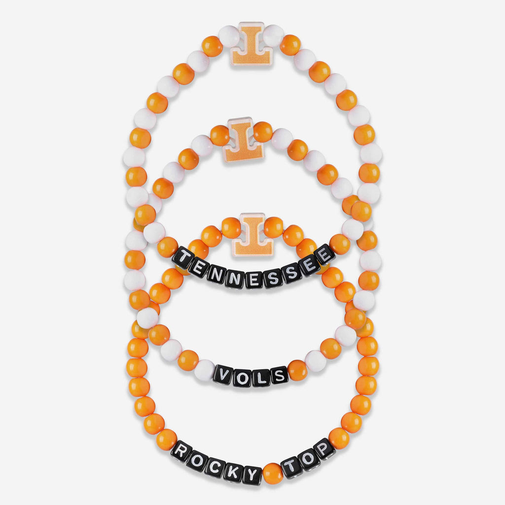 Tennessee Volunteers 3 Pack Beaded Friendship Bracelet FOCO - FOCO.com