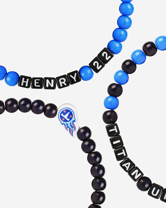 Derrick Henry & DeAndre Hopkins Tennessee Titans 3 Pack Player Beaded Friendship Bracelet FOCO - FOCO.com