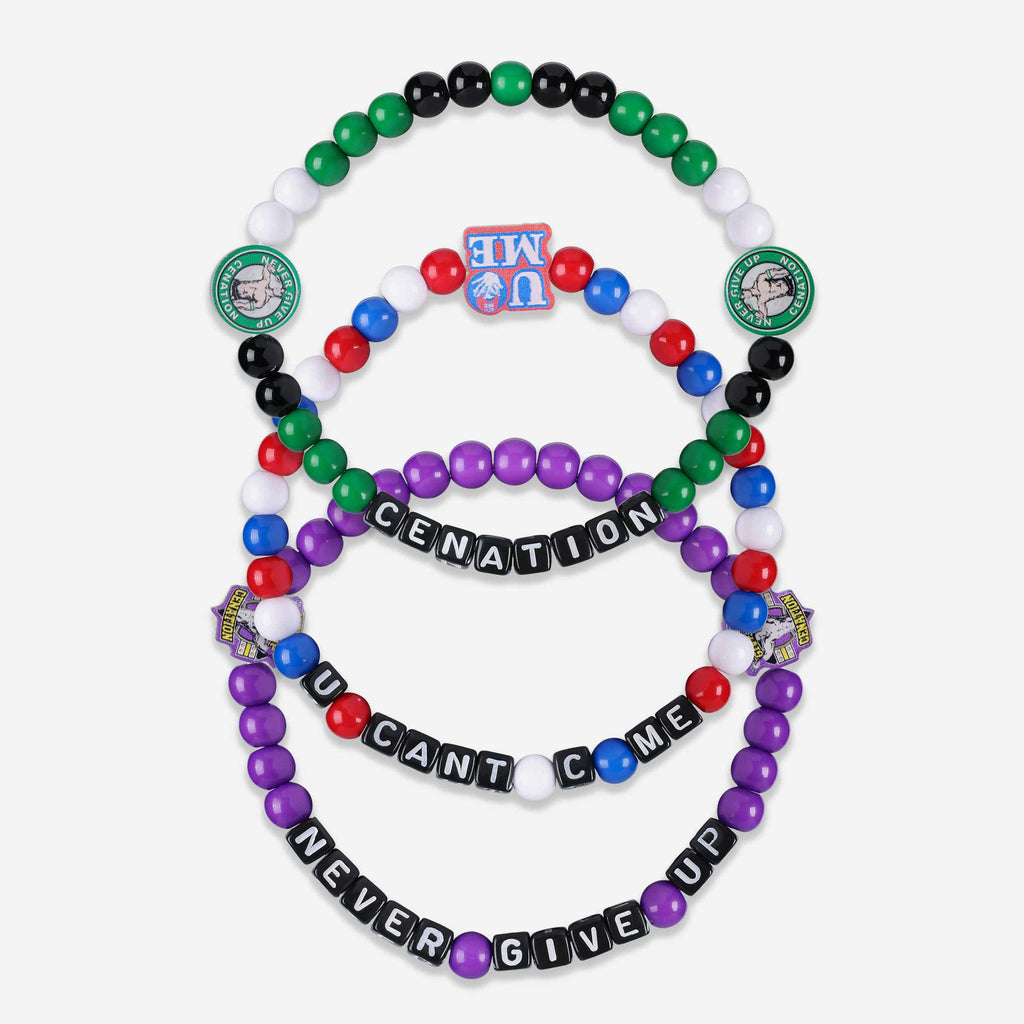 John Cena WWE 3 Pack Friendship Bracelet FOCO - FOCO.com