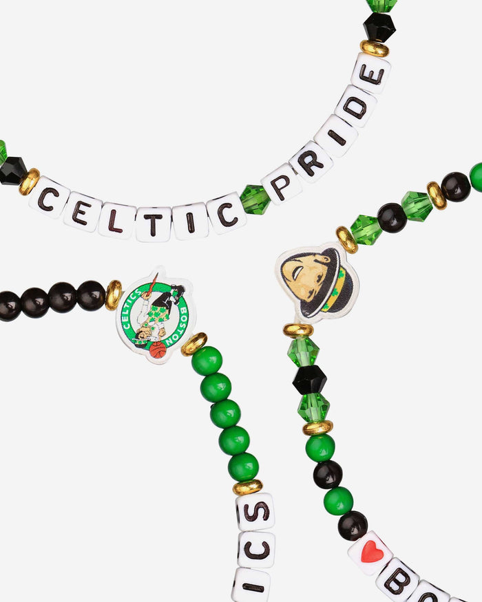 Boston Celtics 3 Pack Friendship Bracelet FOCO - FOCO.com