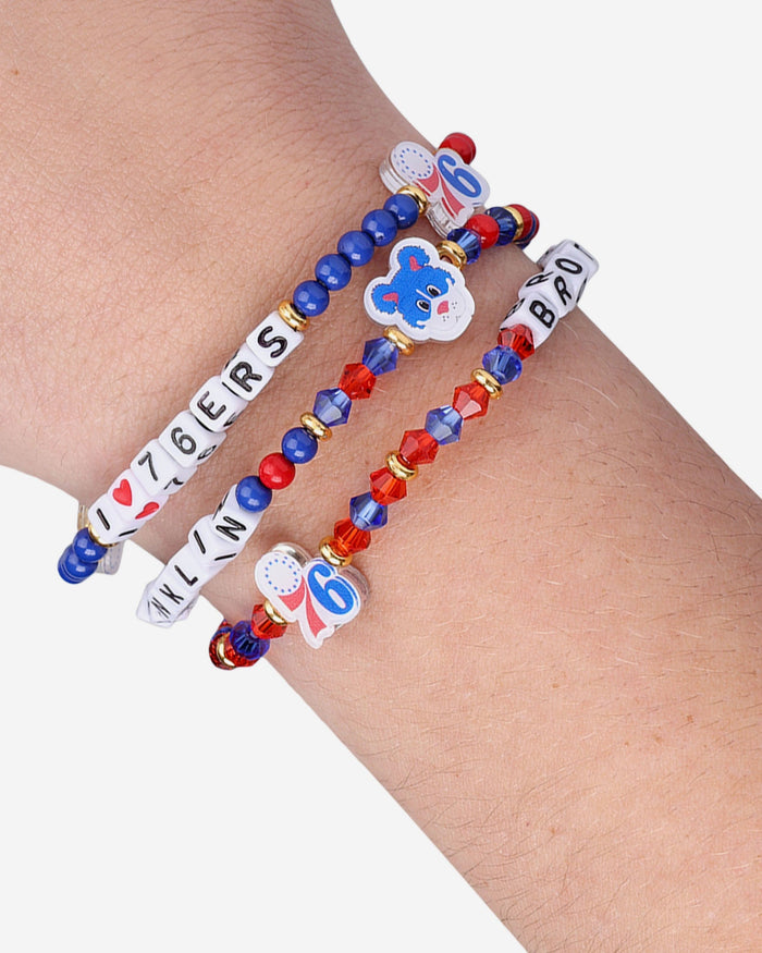 Philadelphia 76ers 3 Pack Friendship Bracelet FOCO - FOCO.com